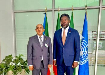 La delegación del MPDE presente en Etiopía hace una visita a la misión diplomática de Guinea Ecuatorial.