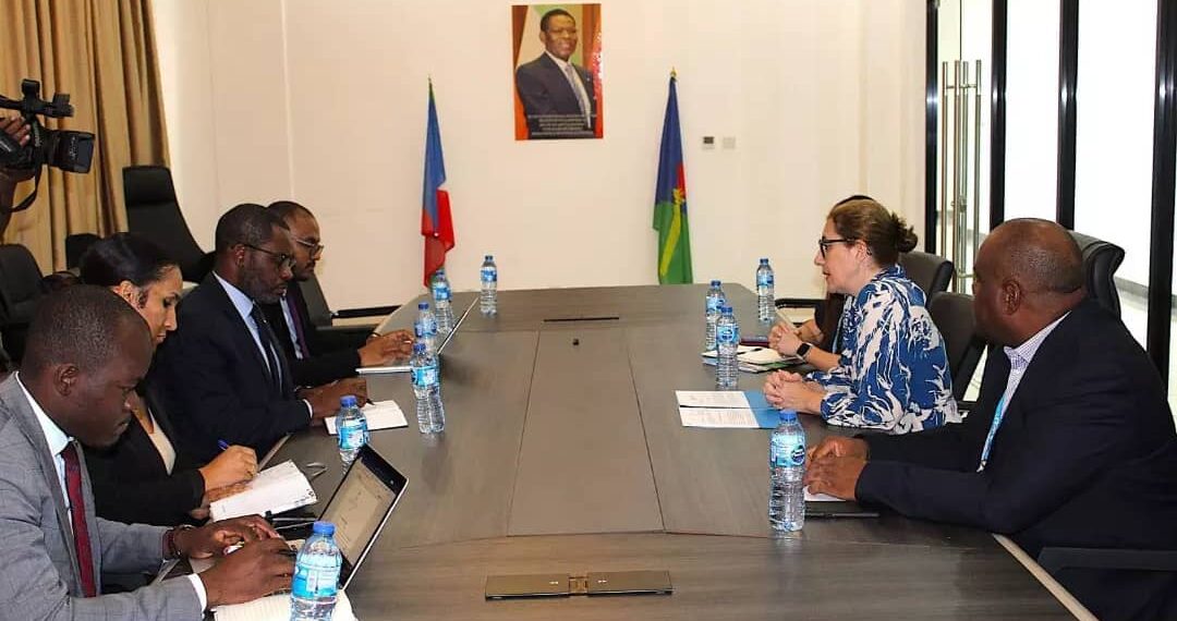 El Excmo Sr. Ministro De Planificacióny Diversificación Económica recibe en audiencia a La Representante de Unicef  en Guinea Ecuatorial.